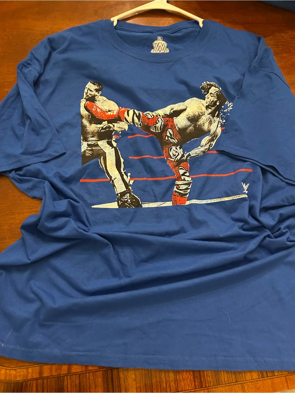 WWE Royal Blue Tee with White Logo
